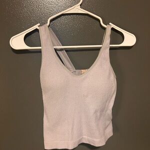 Lavender Ribbed Women's Tank Top
